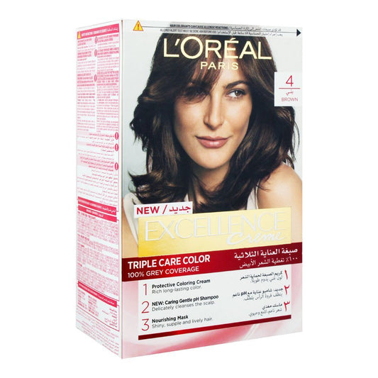 L'Oreal Paris Excellence Creme Hair Colour #4 Brown