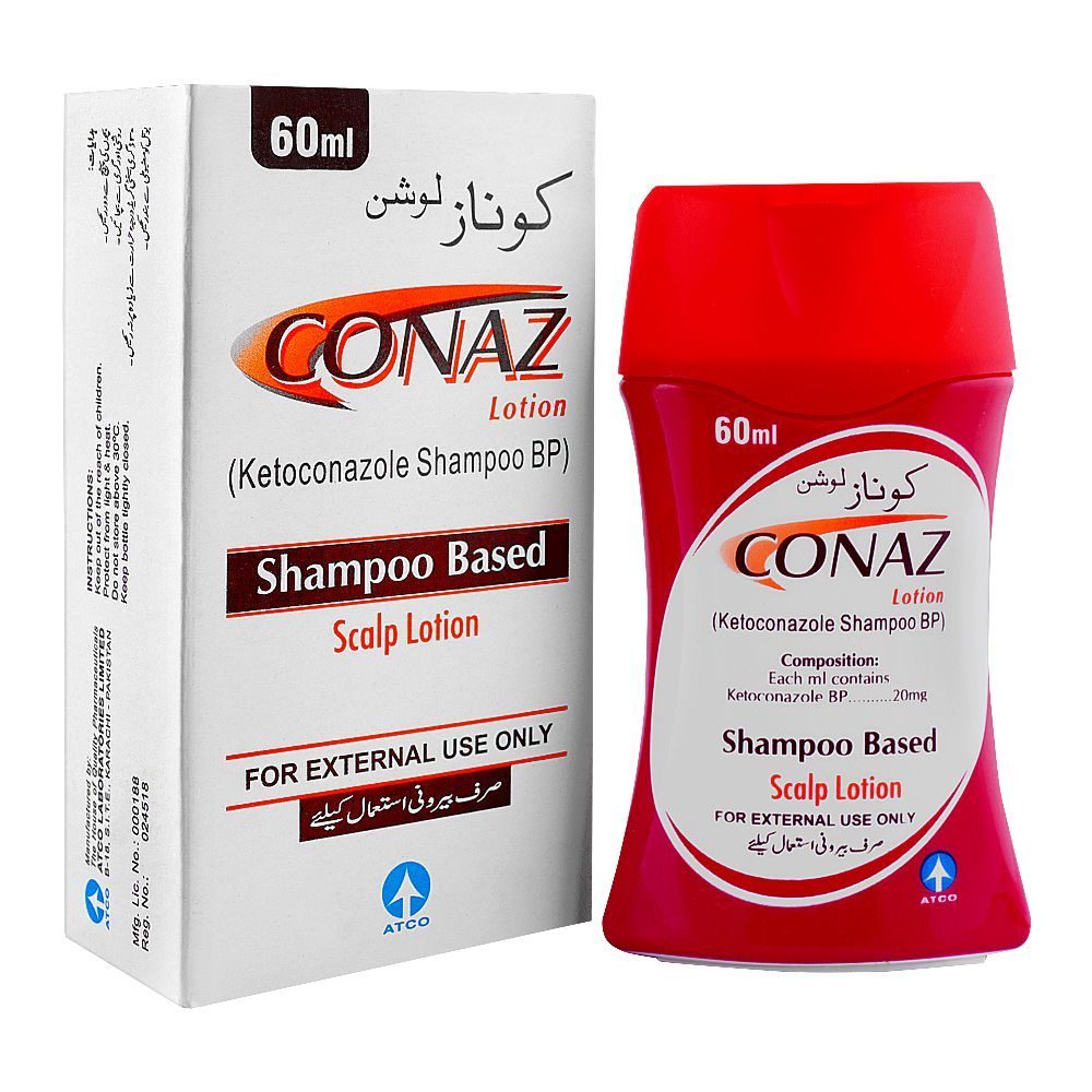 ATCO Laboratories Conaz Shampoo Based Scalp Lotion - 60ml