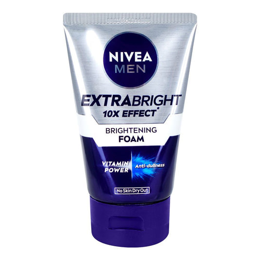 Nivea Men Extra Bright 10X Effect Brightening Foam Face Wash