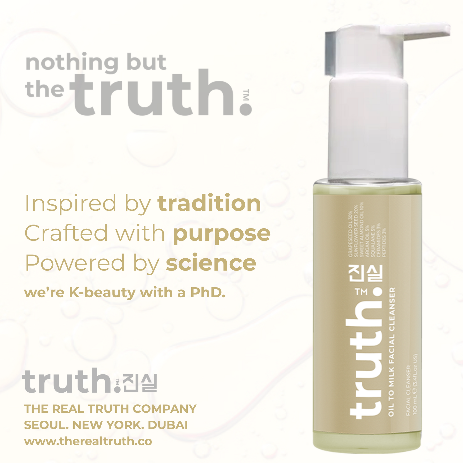 Truth Oil To Milk Facial Cleanser - 100ml