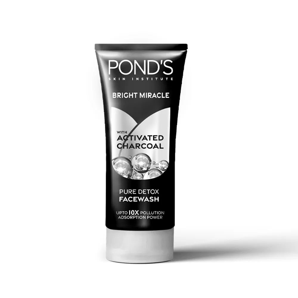 PONDs Bright Miracle Detox Facewash With 10X Power of Charcoal - 50g