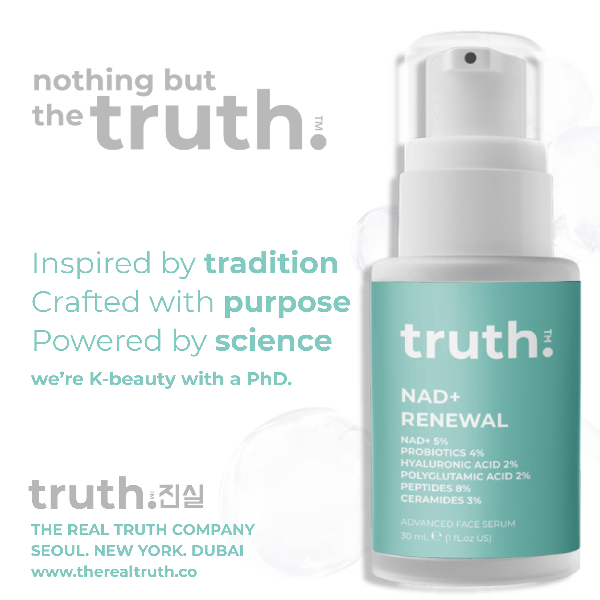 Truth NAD+ Renewal Avanced Face Serum - 30ml
