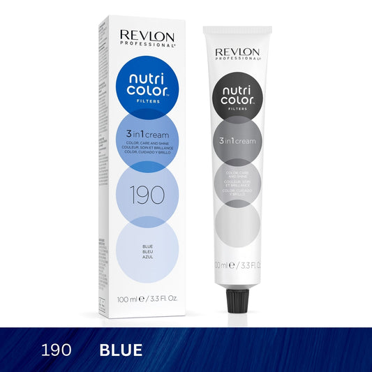 Revlon Professional Nutri Color™ Filters 3-In-1 Hair Color - Blue 190 - 100ml