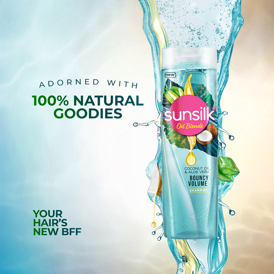 Sunsilk Coconut Oil & Aloe Shampoo 380ml