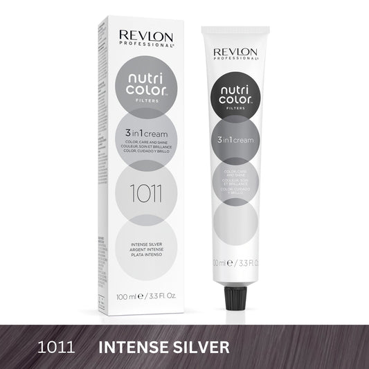 Revlon Professional Nutri Color™ Filters 3-In-1 Hair Color - Intense Silver 1011 - 100ml