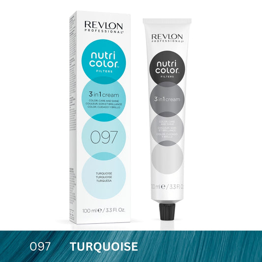 Revlon Professional Nutri Color™ Filters 3-In-1 Hair Color - Turquoise 097 - 100ml