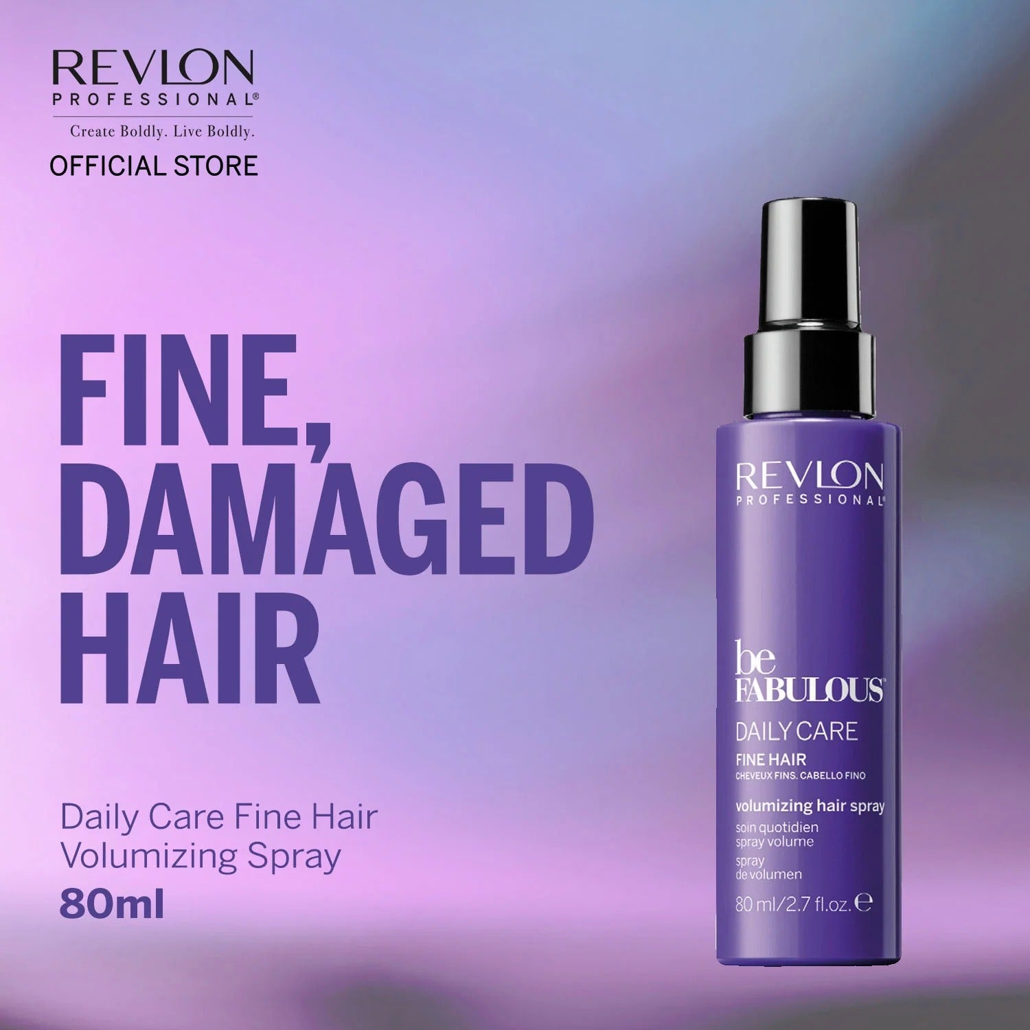 Revlon Professional BeFabulous™ Fine Hair Volumizing Hair Spray 80ml