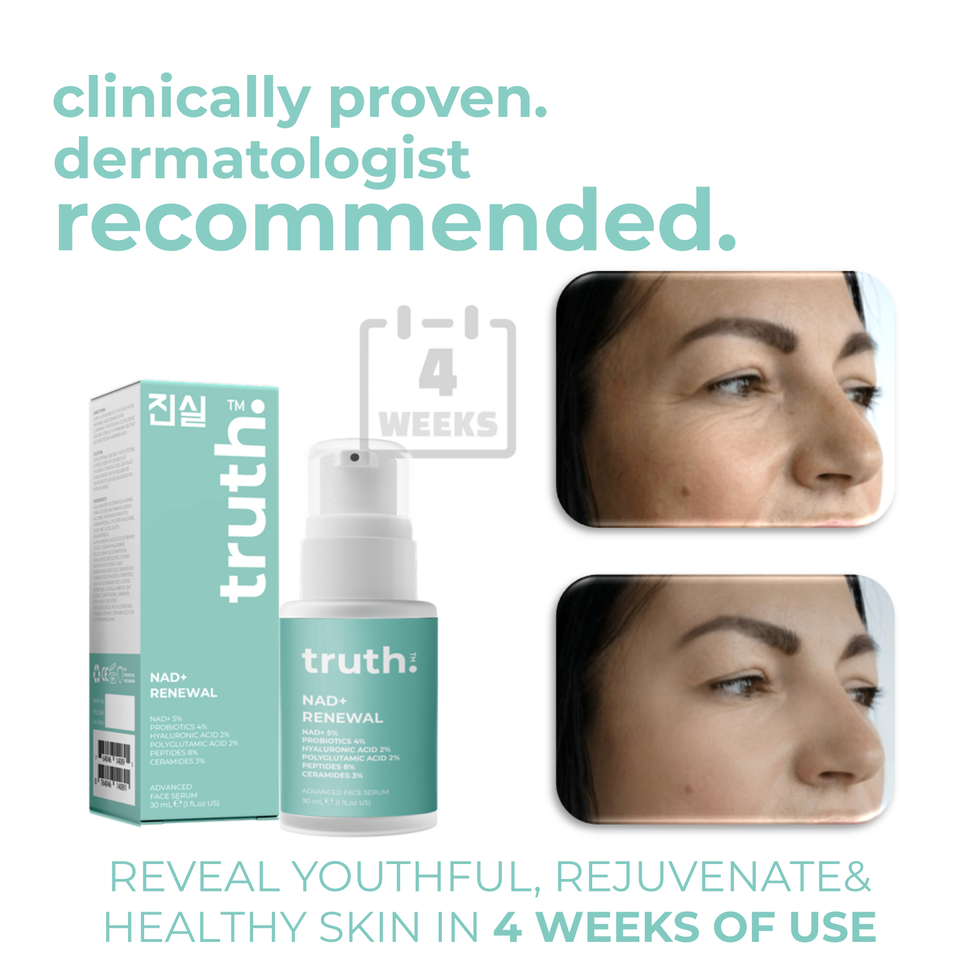 Truth NAD+ Renewal Avanced Face Serum - 30ml
