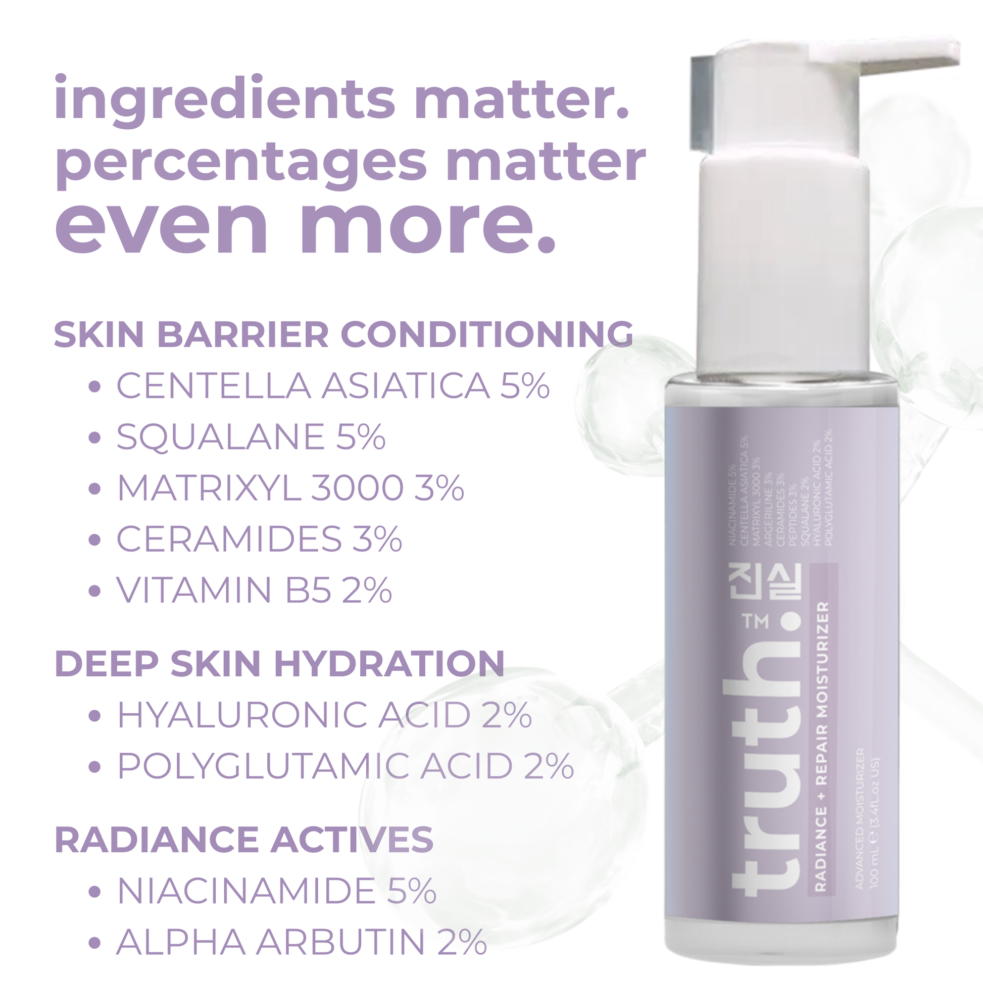 Truth Radiance + Repair Moisturizer - 100ml