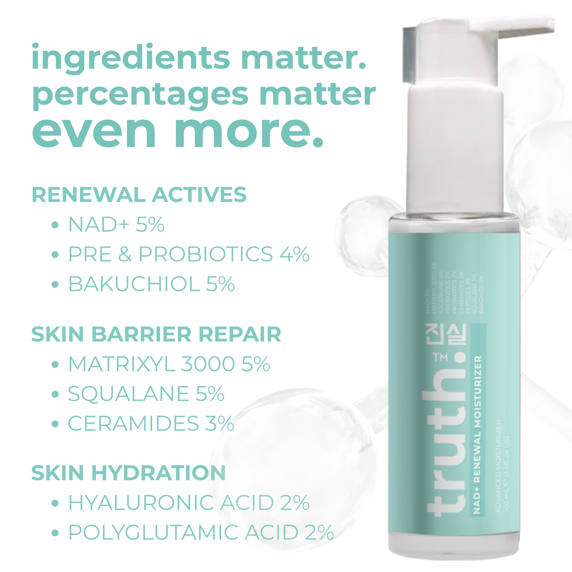 Truth NAD+ Advanced Renewal Moisturizer - 100ml