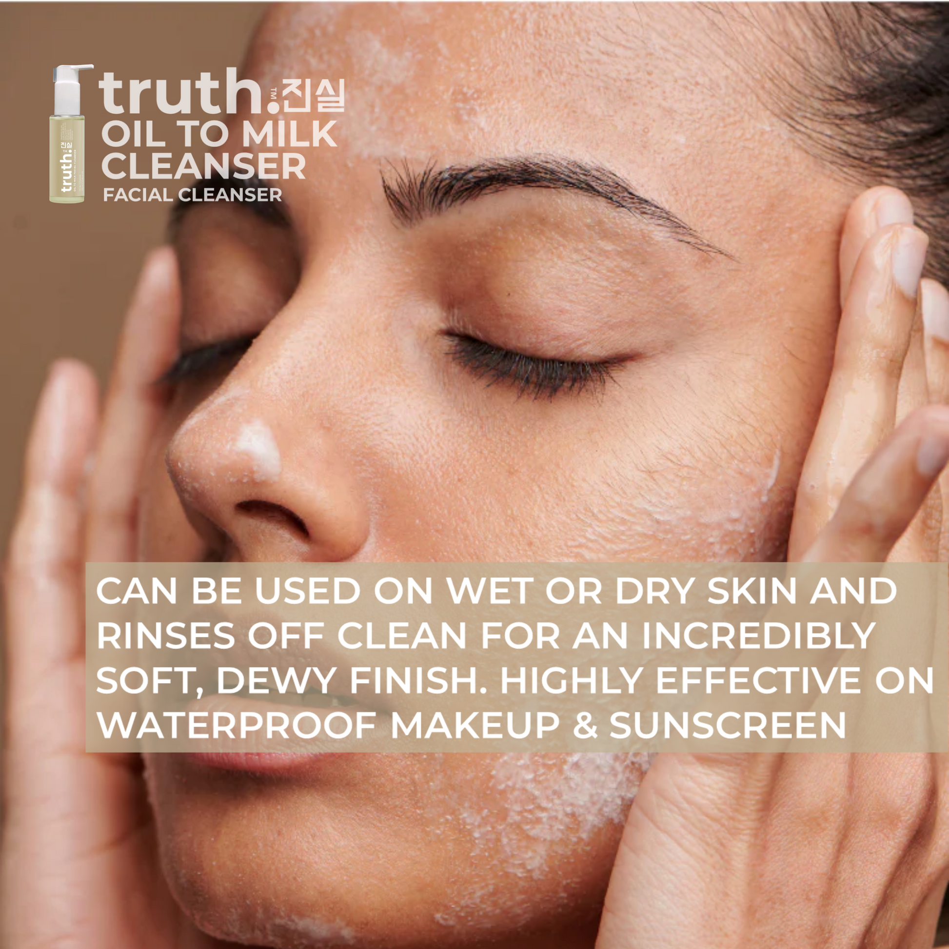 Truth Oil To Milk Facial Cleanser - 100ml