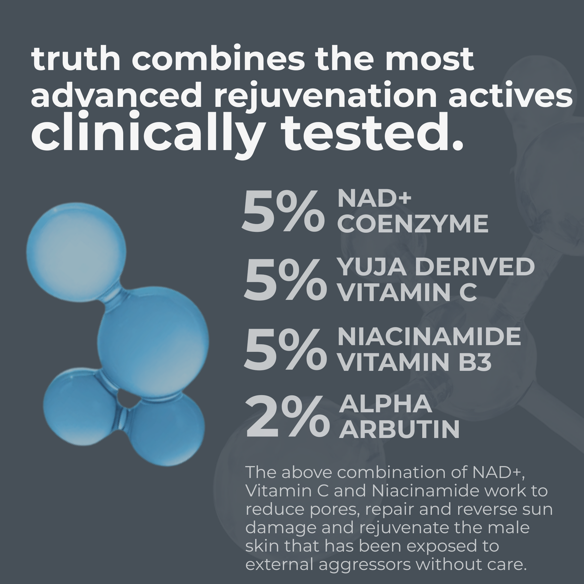 Truth Men's Daily Skin Fuel Gel For Skin & Face- 30ml