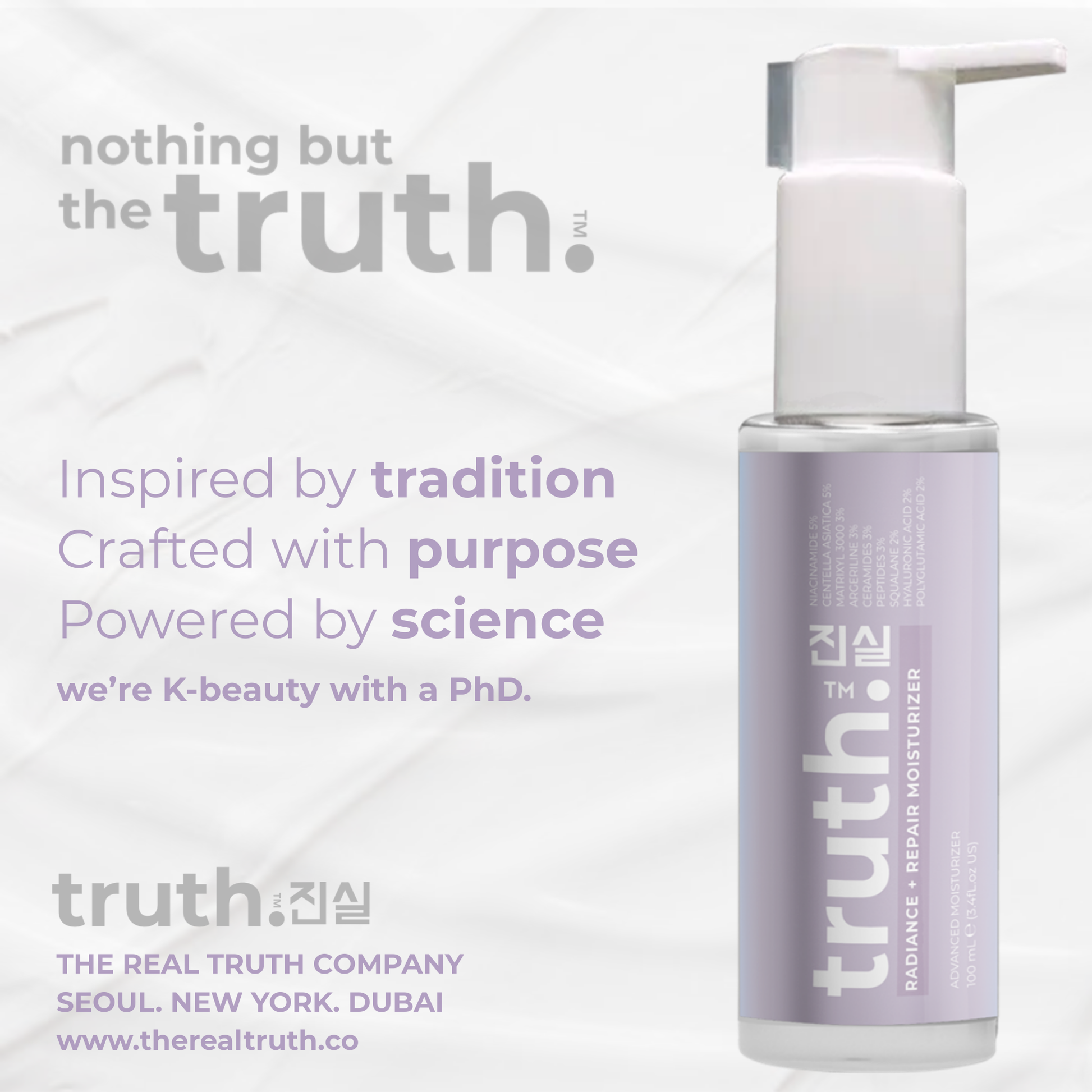 Truth Radiance + Repair Moisturizer - 100ml