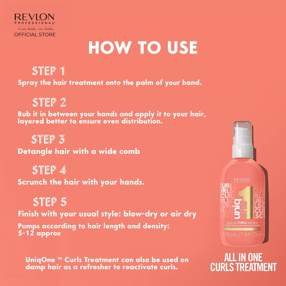 Revlon Professional UniqONE™ All-in-One Leave-In Hair Treatment for Curls 230ml