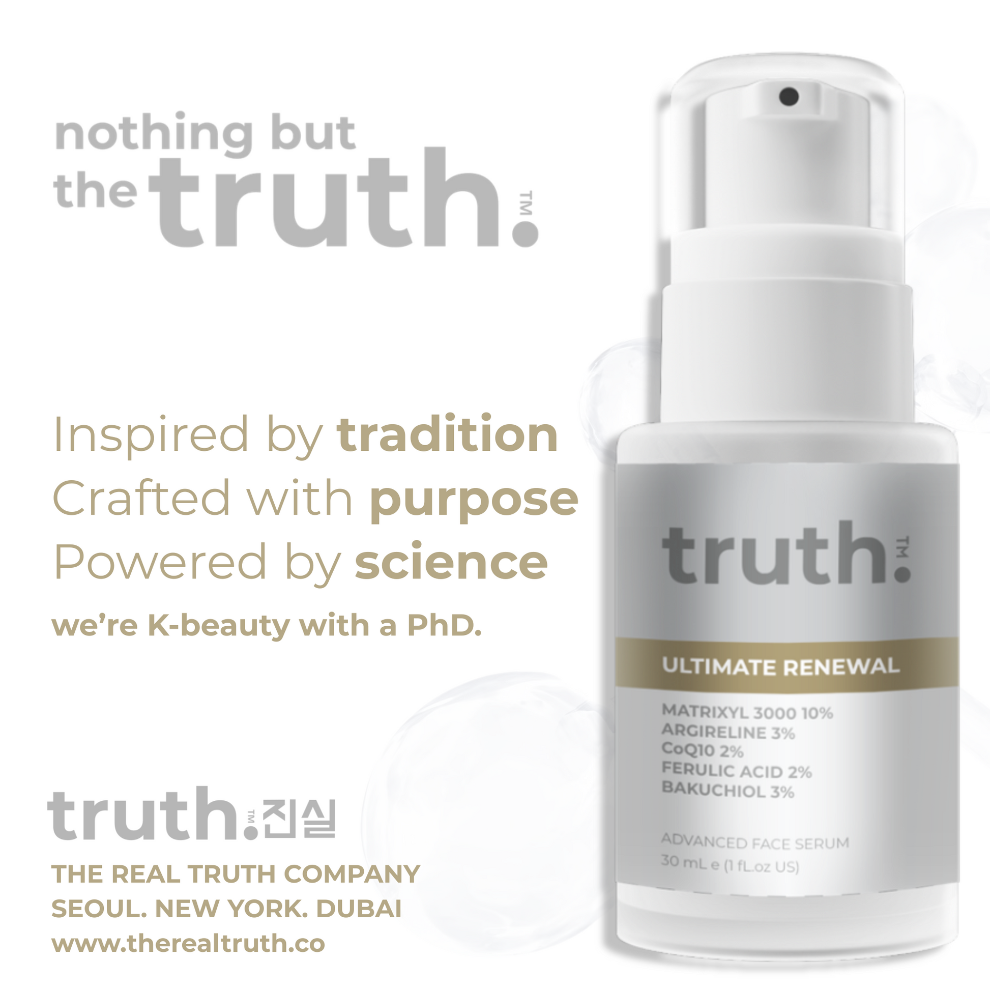 Truth Ultimate Renewal Advanced Face Serum  - 30ml