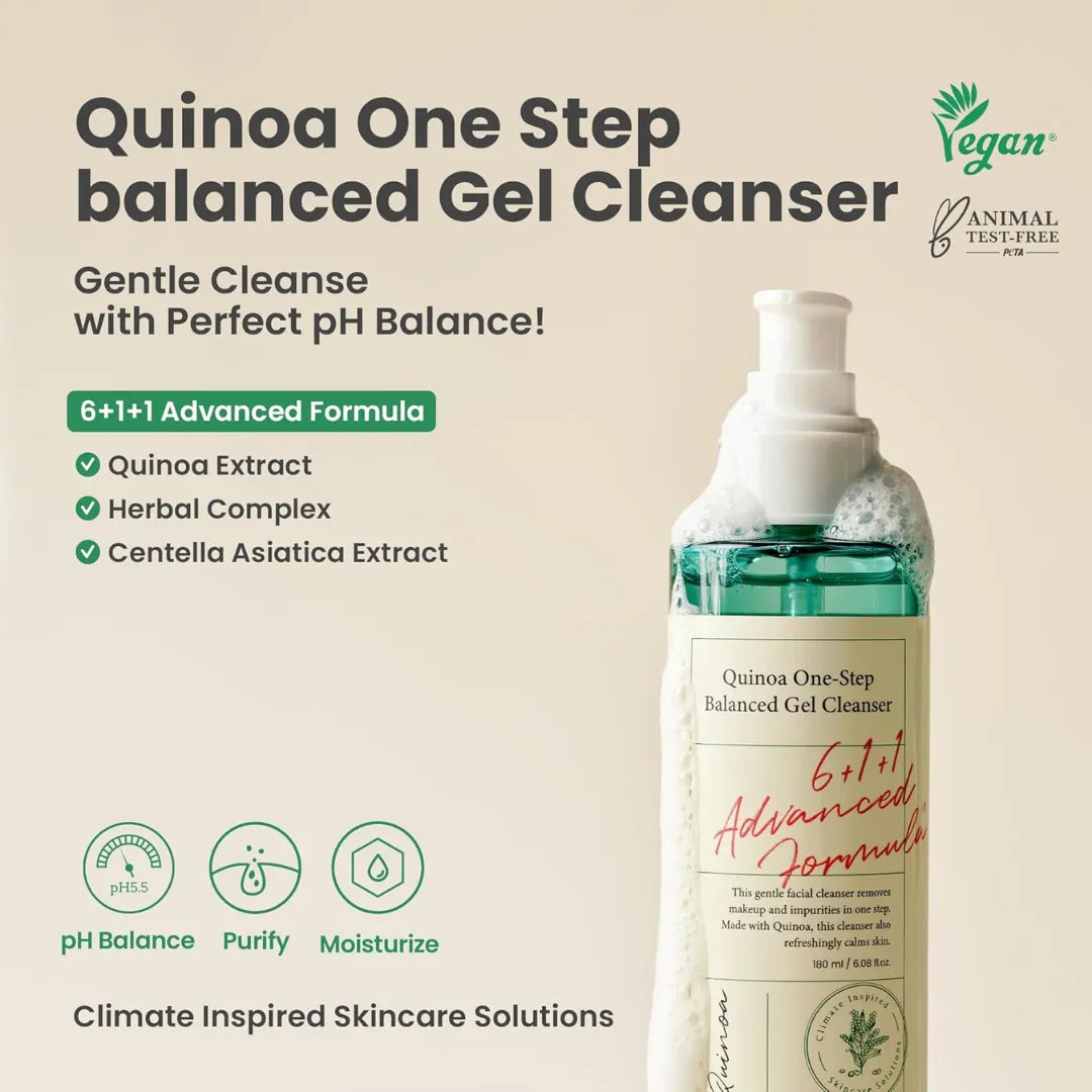 Axis-Y Quinoa One-Step Balanced Gel Cleanser - 180ml