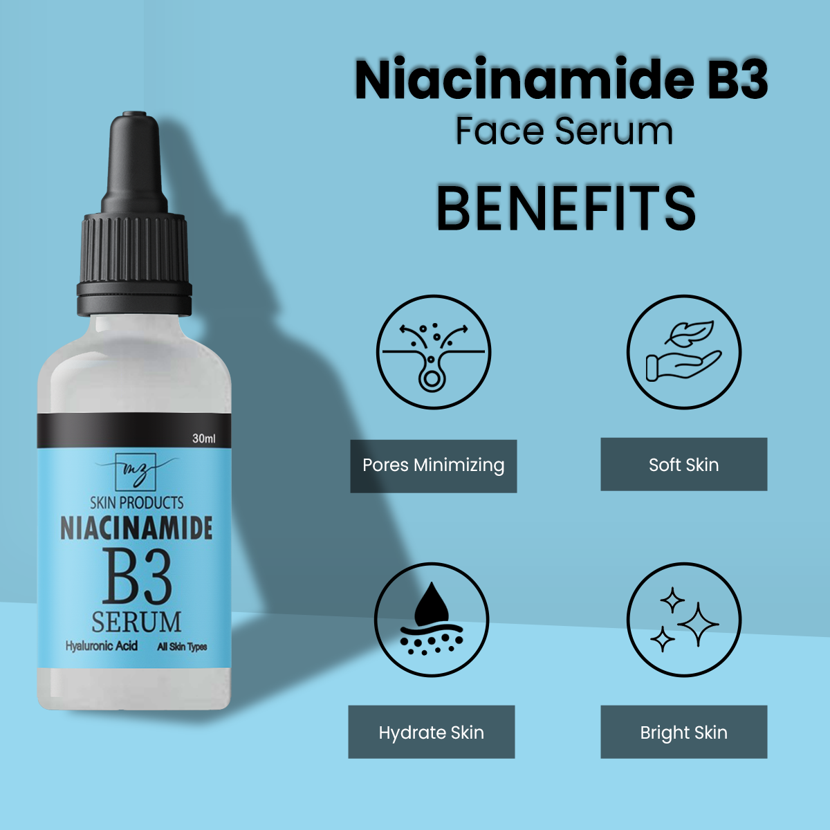 Buy 1 Get 1 Free Mzskin Niacinamide B3 Serum 30ml