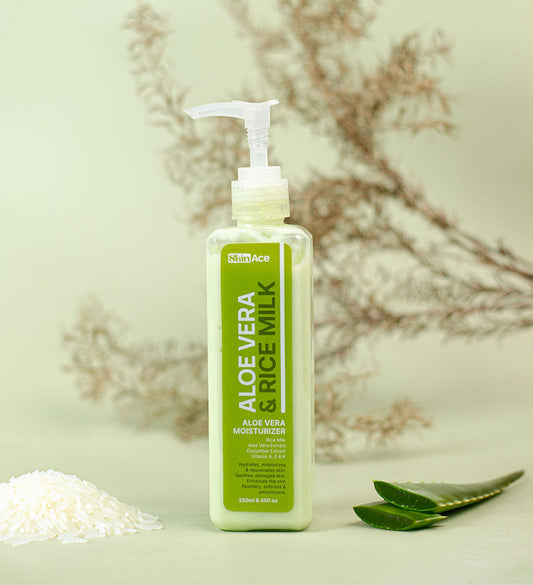 Skinace Aloevera With Rice Milk Moisturizer - 250ml