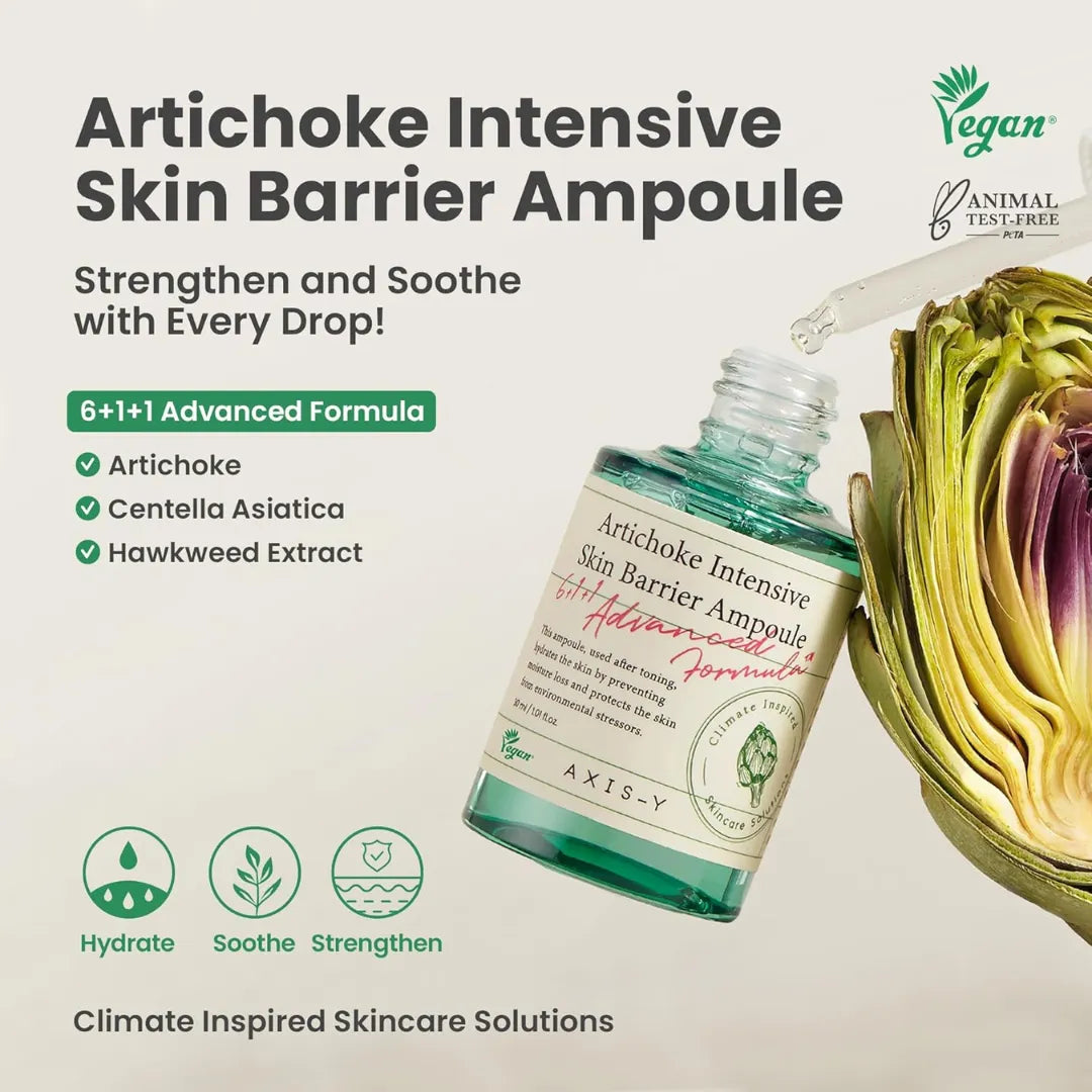 Axis-Y Artichoke Intensive Skin Barrier Ampoule - 30ml