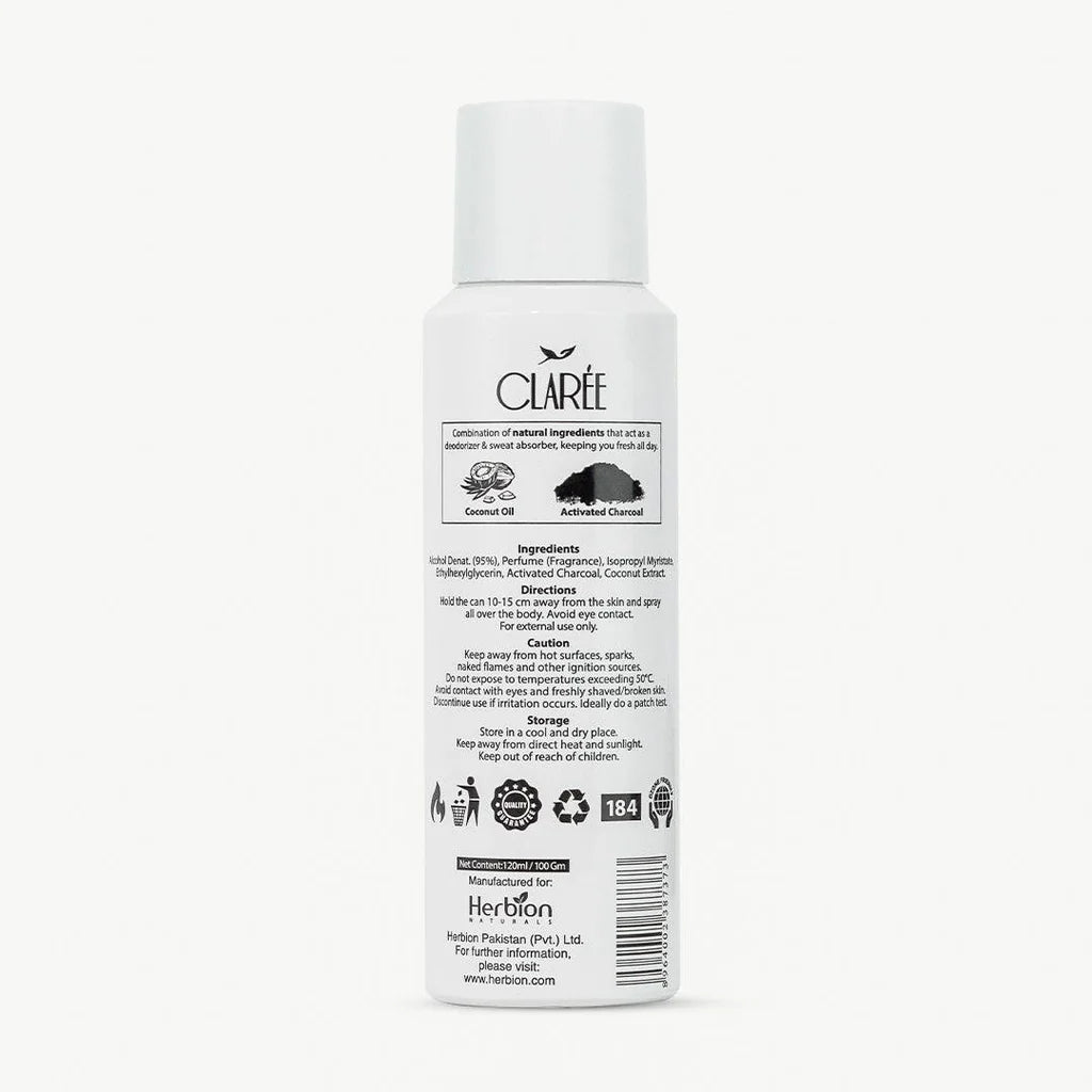 CLAREE Eden Natural Deodorant Spray - Sweet and Sensual