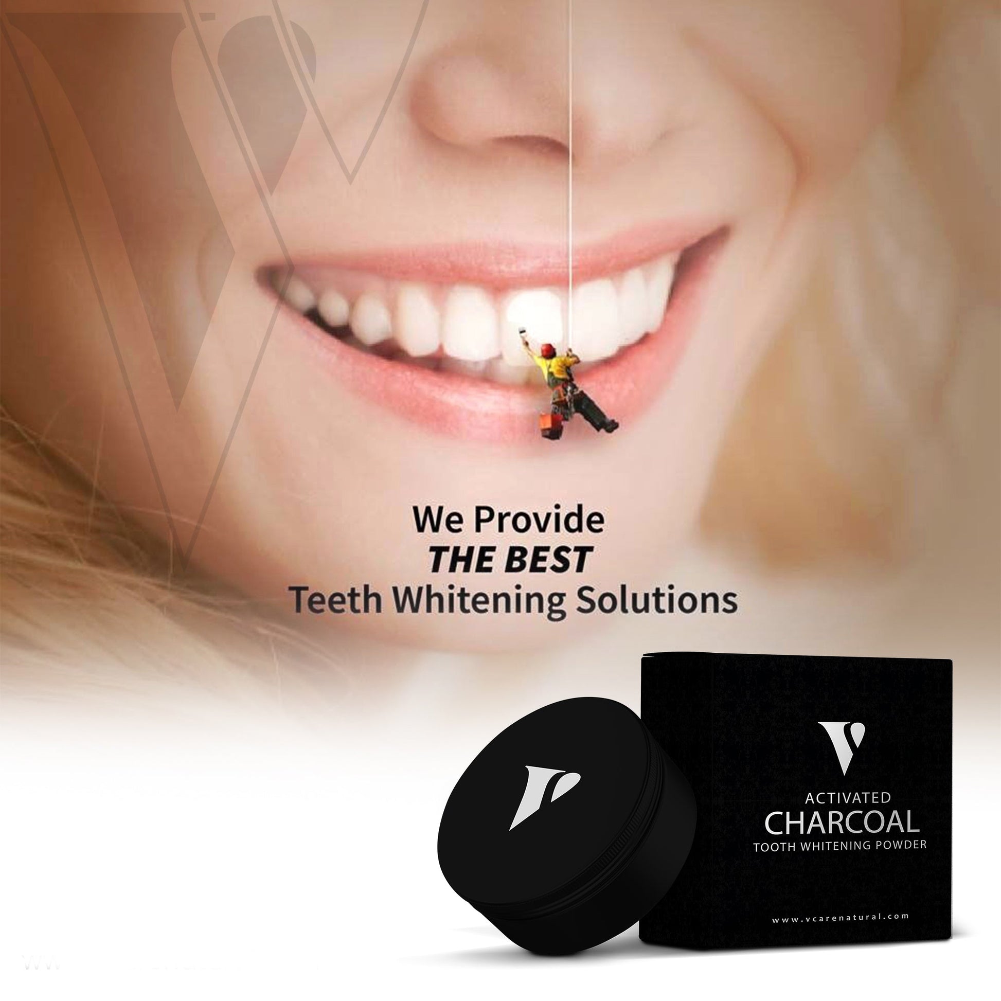 Activated Charcoal Tooth Whitening - Vcare Natural