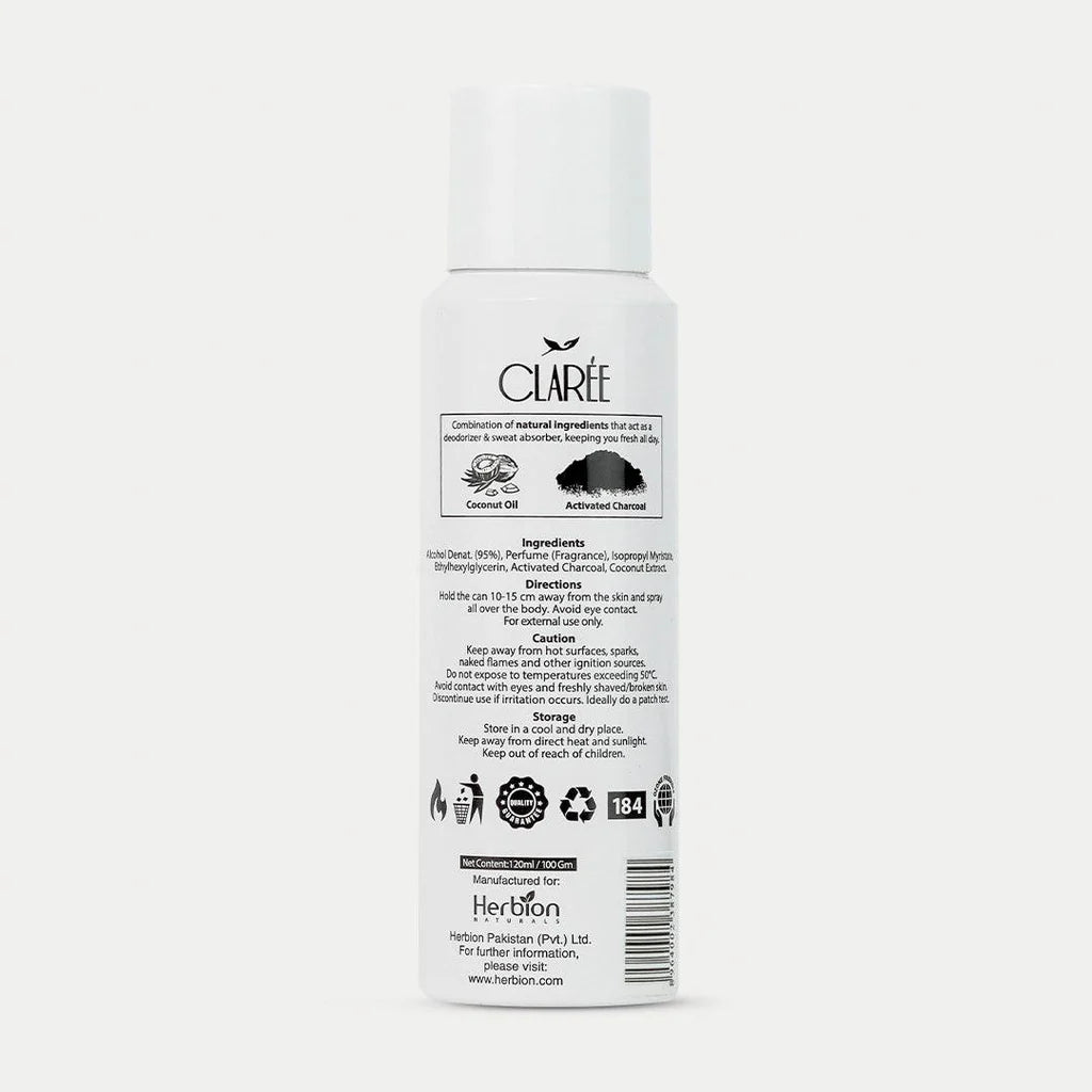 CLAREE Lush Natural Deodorant Spray - Cool and Breezy