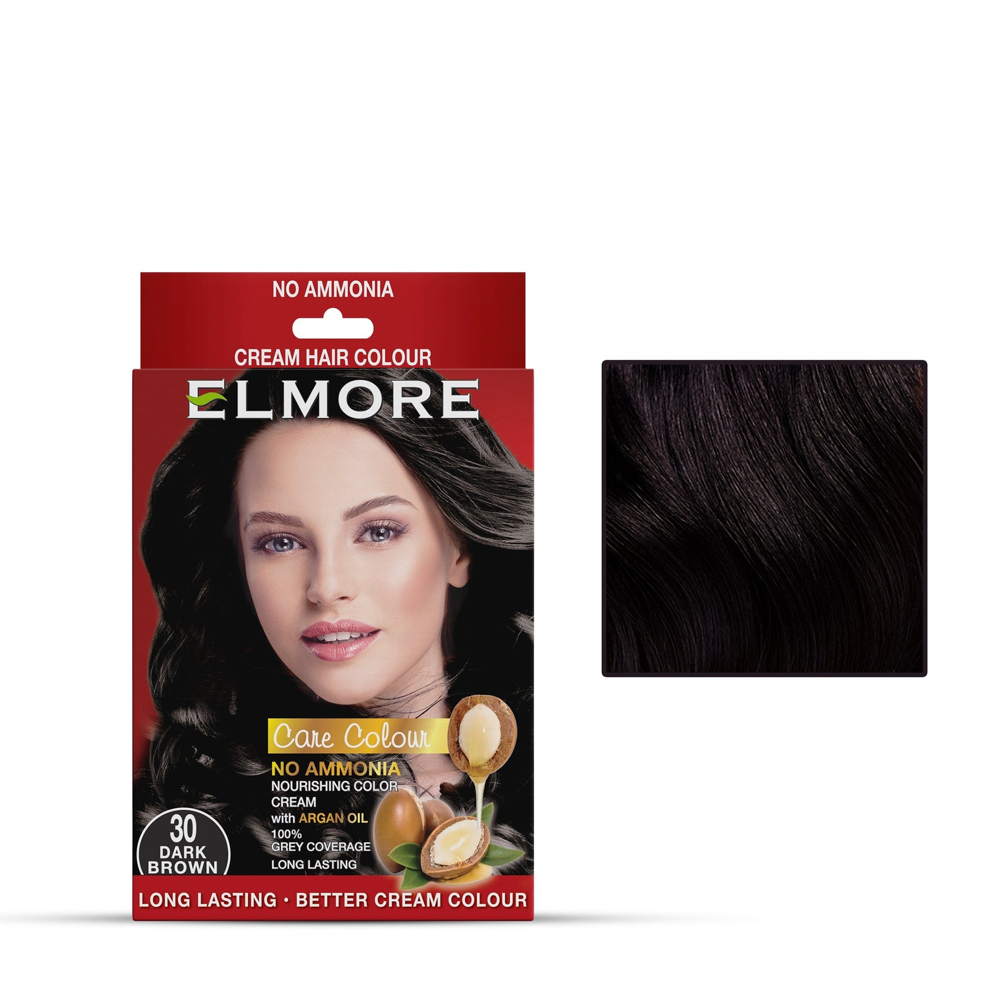 Elmore Cream Hair Color 30 Dark Brown