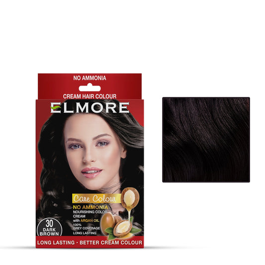 Elmore Cream Hair Color 30 Dark Brown