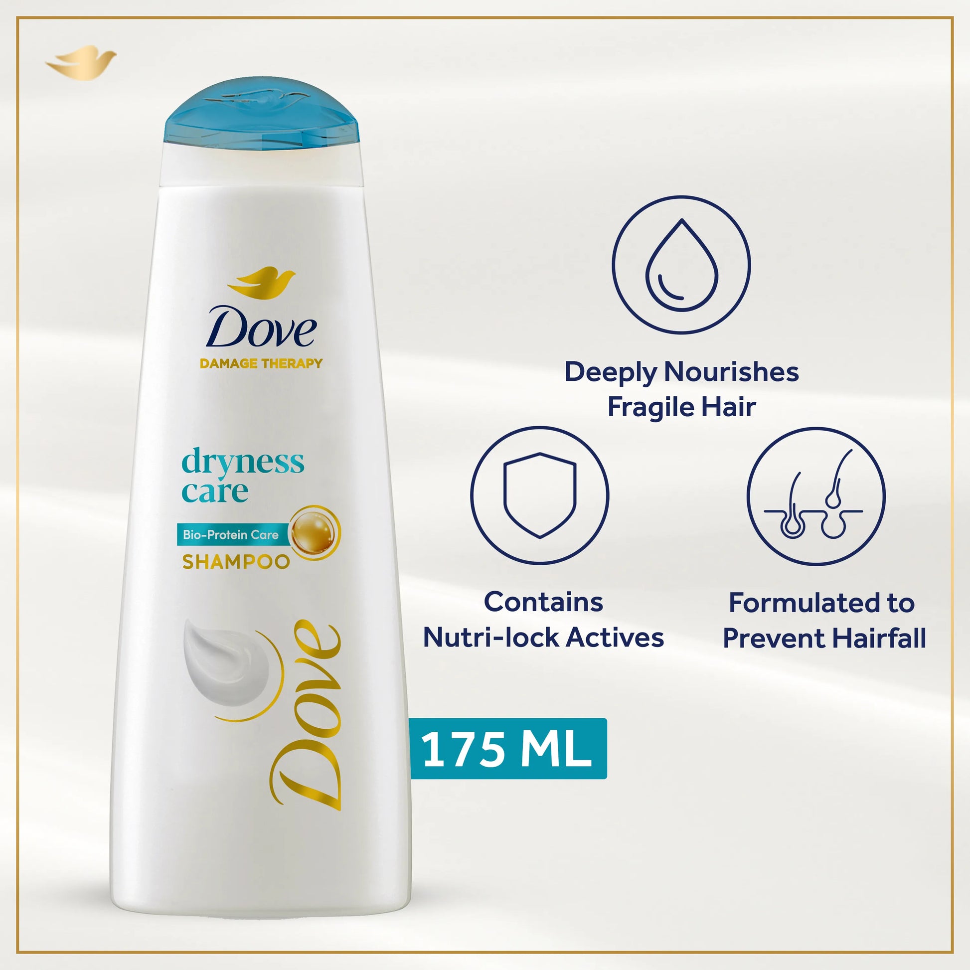 Dove Dryness Care Shampoo - 175 ml