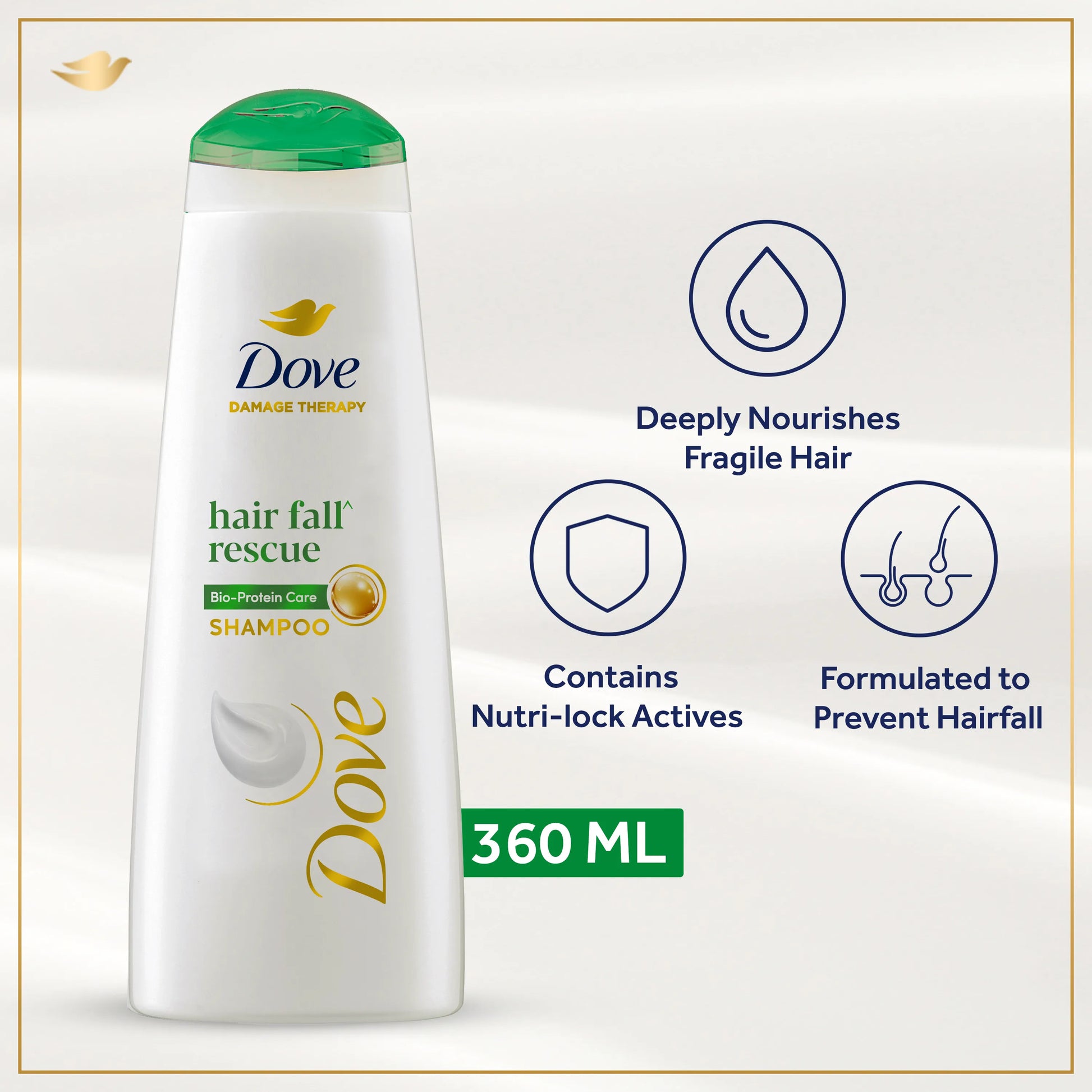 Dove Hair Fall Rescue Shampoo - 360 ml