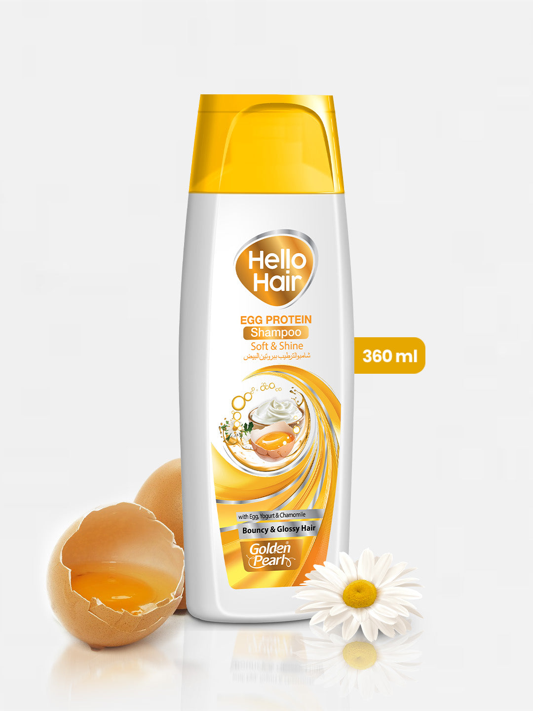 Golden Pearl Hello Hair - Egg Protein Shampoo - 360ml
