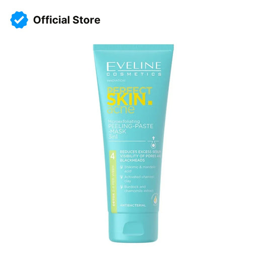 Eveline Perfect Skin 3in1 Acne Peeling Paste Mask