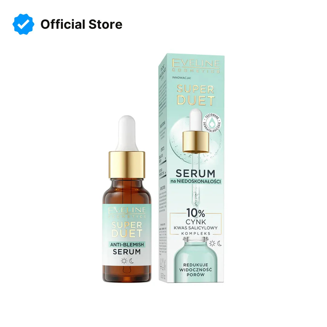 Eveline Super Duet 10% Zinc & Salicylic Acid Anti-Blemish Serum - 18ml