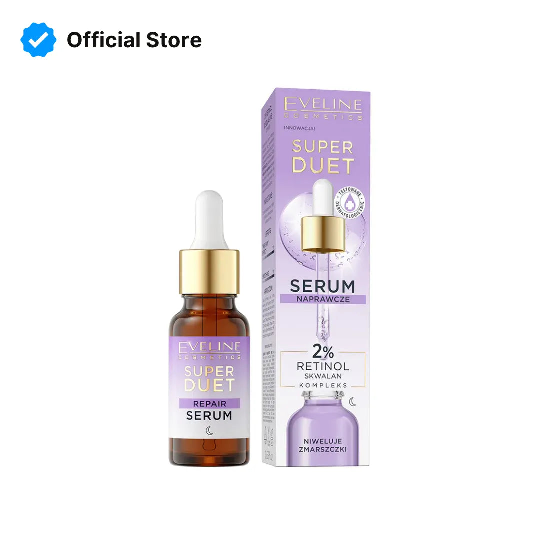 Eveline Super Duet 2% Retinol & Squalane Repair Serum - 18ml