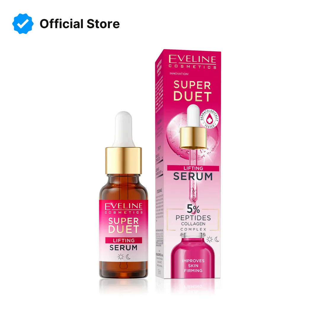Eveline Super Duet 5% Peptides & Collagen Lifting Serum - 18ml