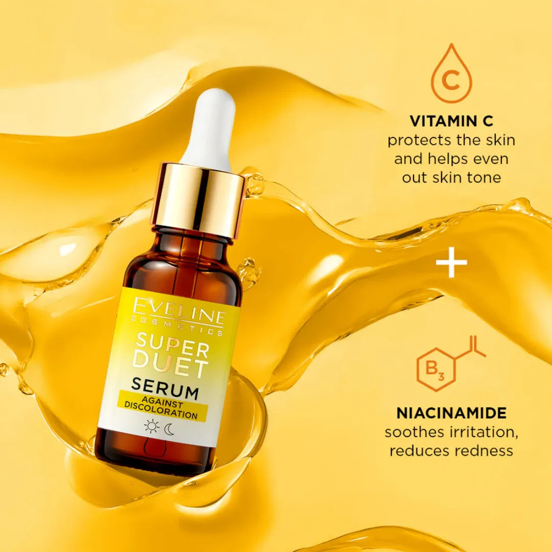 Eveline Super Duet Against Discoloration 15% Vitamin C & Niacinamide Serum - 18ml