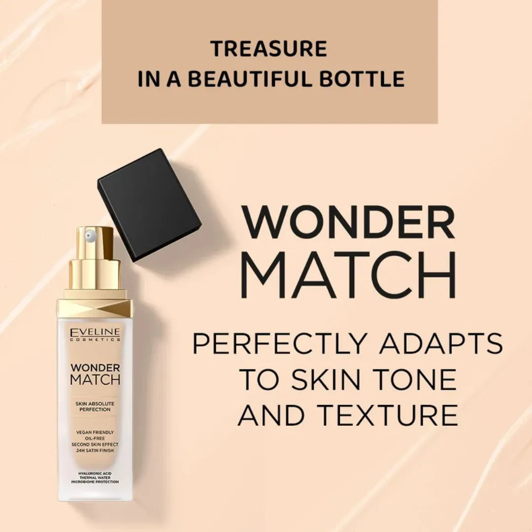Eveline Wonder Match Foundation - 10 Light Vanilla