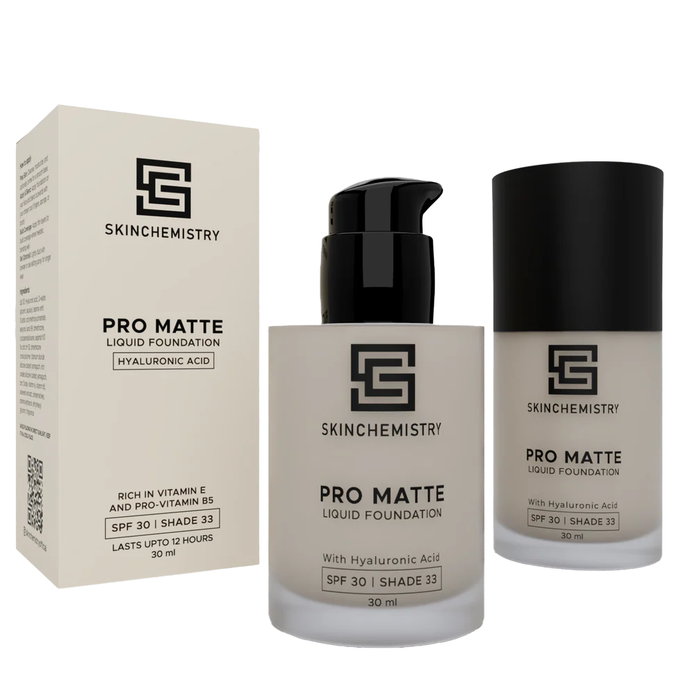 Skin Chemistry Pro Matte Liquide Foundation - With Hyaluronic Acid