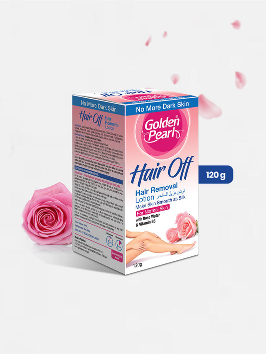 Golden Pearl Hair Off - Hair Removal Cream - Rose 120gm