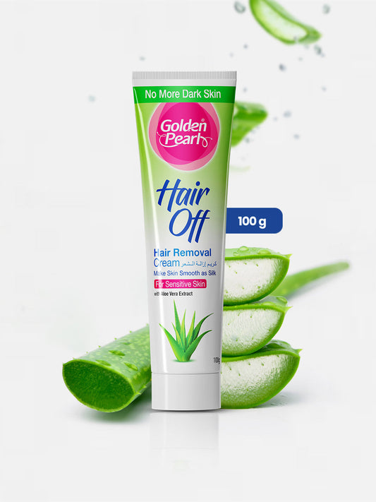Golden Pearl Hair Off - Hair Removal Cream - Aloe Vera 100gm