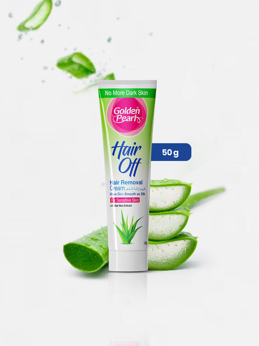 Golden Pearl Hair Off - Hair Removal Cream - Aloe Vera 50gm