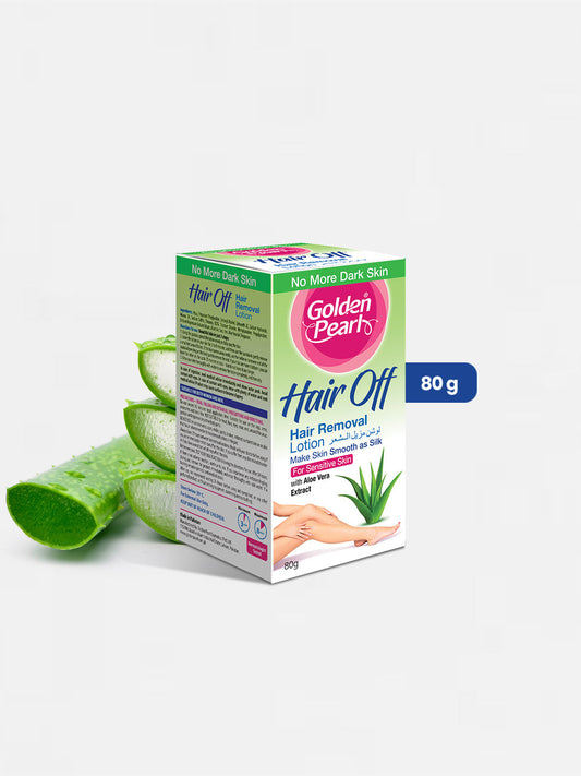 Golden Pearl Hair Off - Hair Removal Cream - Aloe Vera 80gm