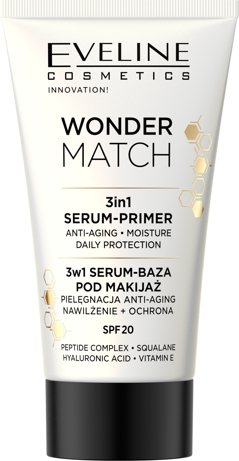 Eveline Wonder Match 3in1 SPF 20 + Serum + Makeup Base - 30ml