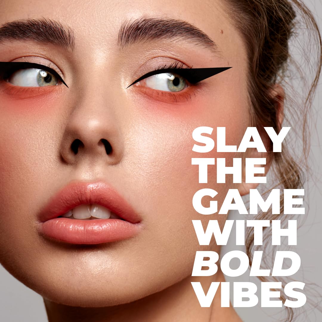 LAMEL Liquid Long-Lasting Eyeliner With Hard Brush 402 Graphite Black