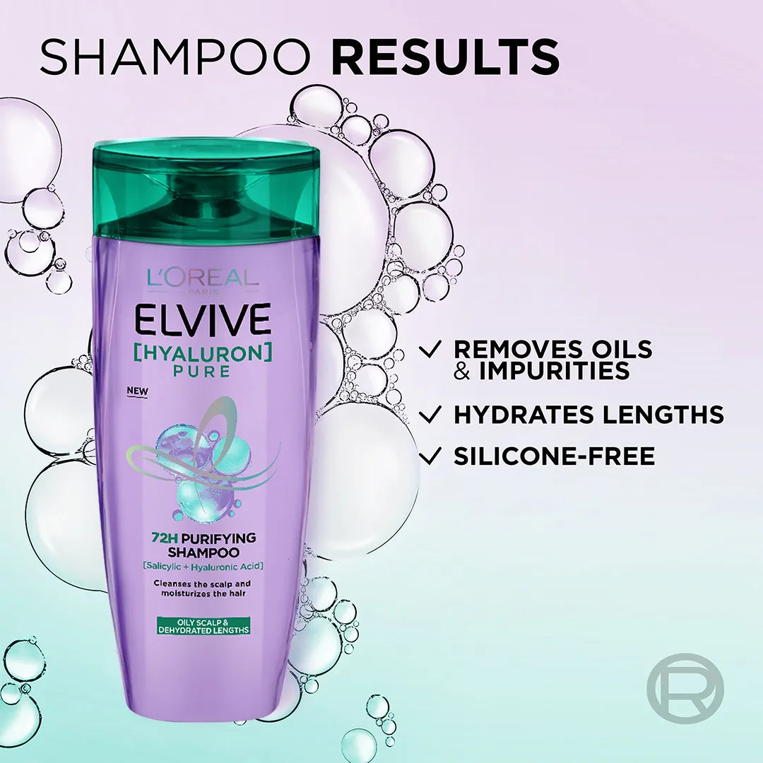LOreal Paris Elvive Hyaluron Pure Shampoo - 360ml