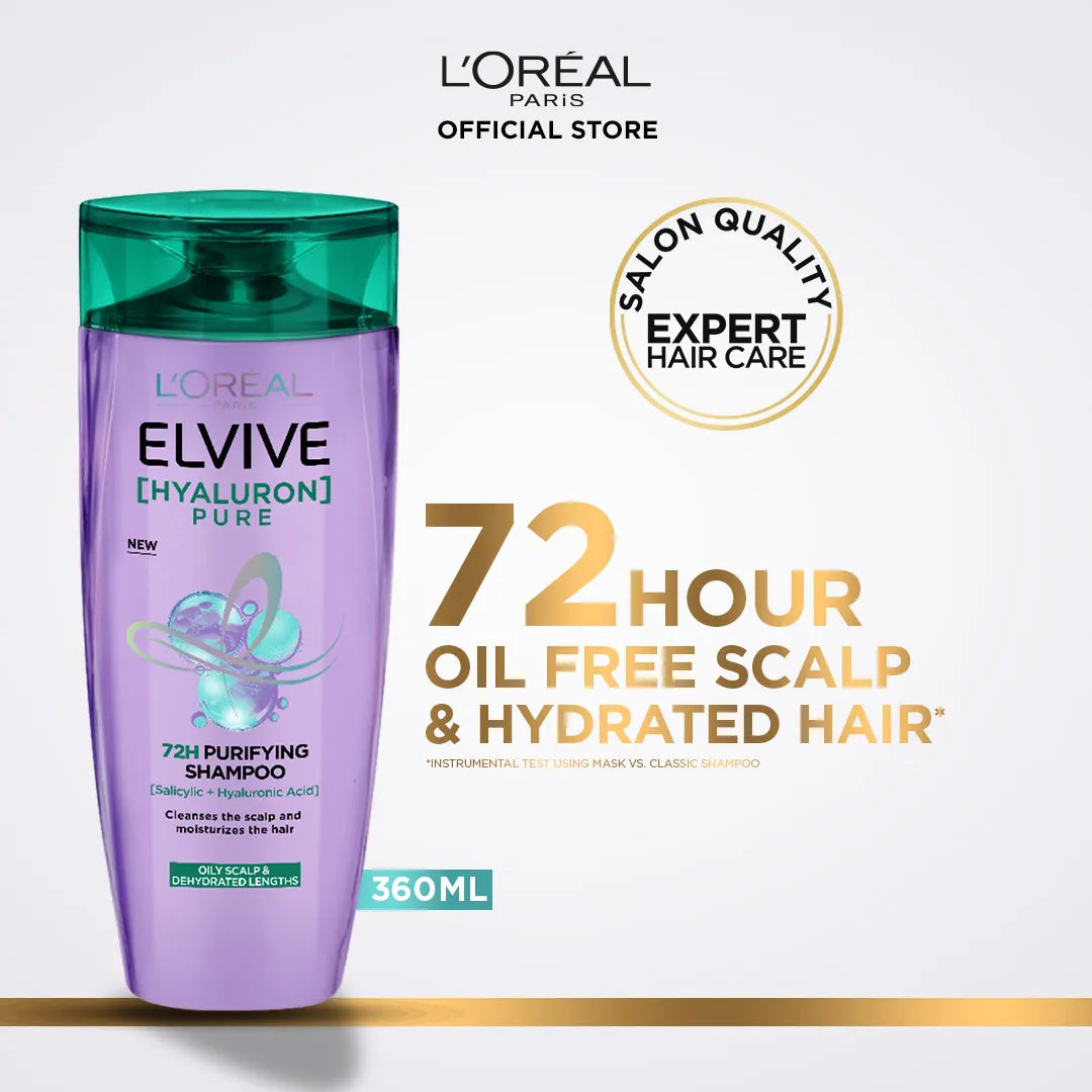 LOreal Paris Elvive Hyaluron Pure Shampoo - 360ml