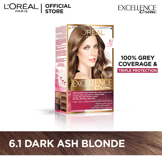 L'Oreal Paris Excellence Creme Hair Colour #6.1 Dark Ash Blonde