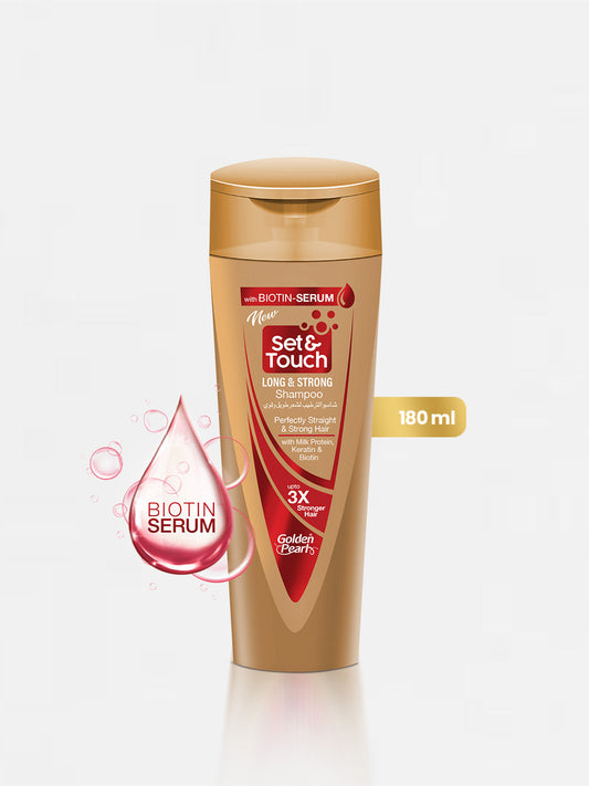 Golden Pearl Set and Touch Shampoo - Long and Strong Shampoo - 180ml