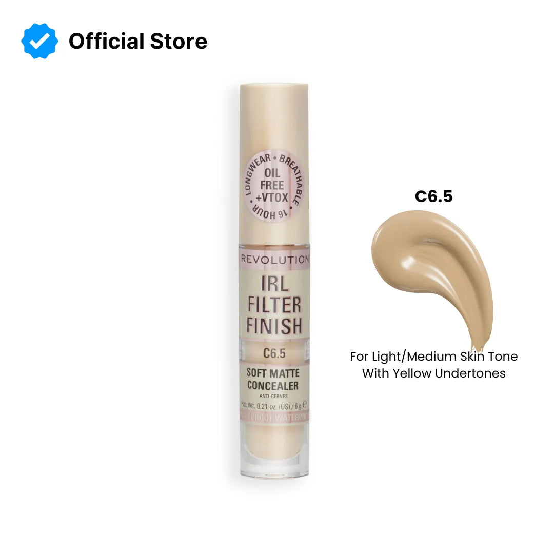Makeup Revolution IRL Filter 16H Hydrating Full Coverage Concealer