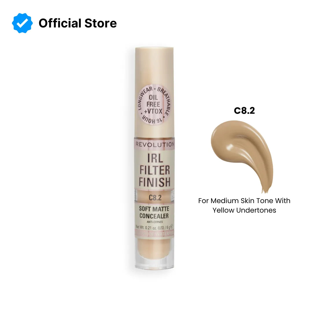 Makeup Revolution IRL Filter 16H Hydrating Full Coverage Concealer